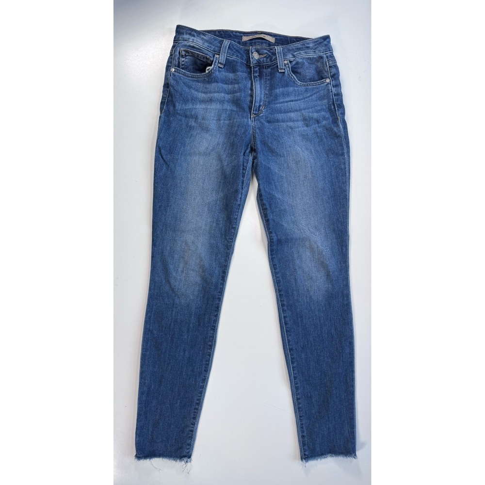 JOES JEANS Straight Ankle Raw Hem Straight Leg Jean Womens 26 Blue